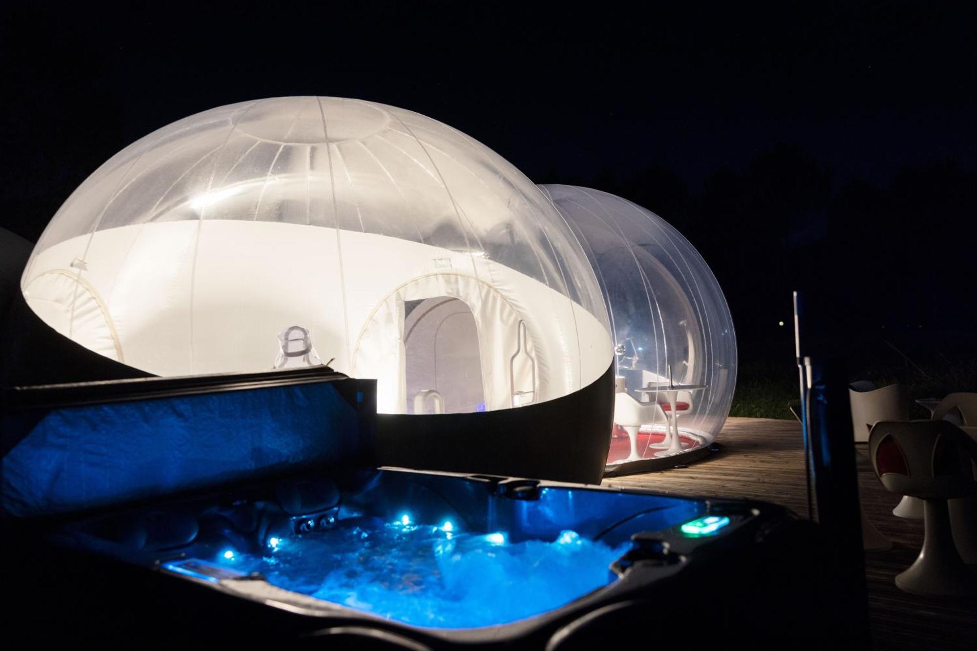 L Ost In Sensations -Hebergements Insolites Et Suites De Luxe Spa Sauna Piscine Foret Marcenais Kültér fotó