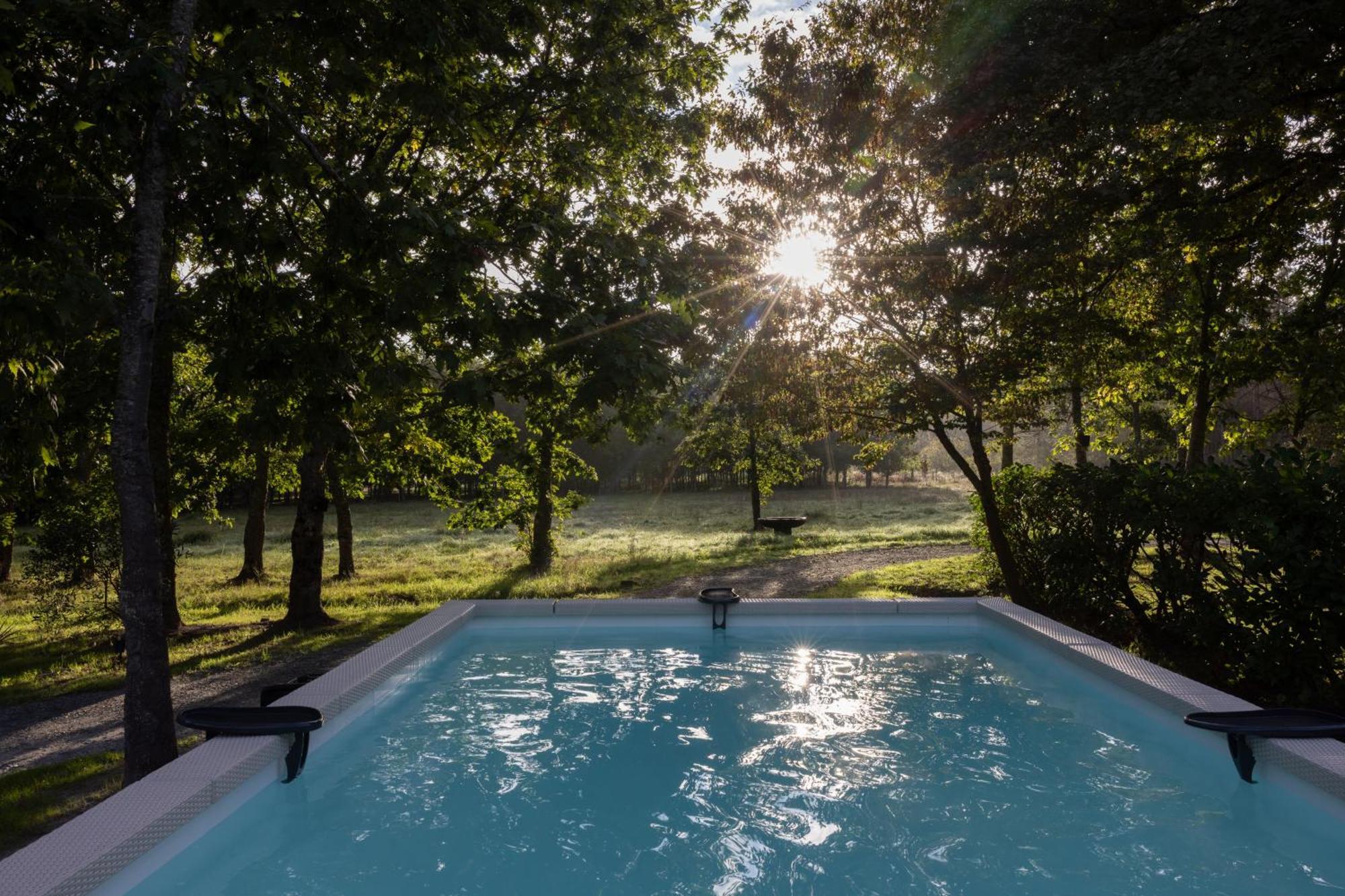 L Ost In Sensations -Hebergements Insolites Et Suites De Luxe Spa Sauna Piscine Foret Marcenais Kültér fotó